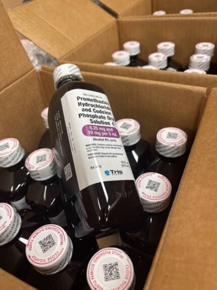 Tris Promethazine with Codeine prescription cough syrup bottle