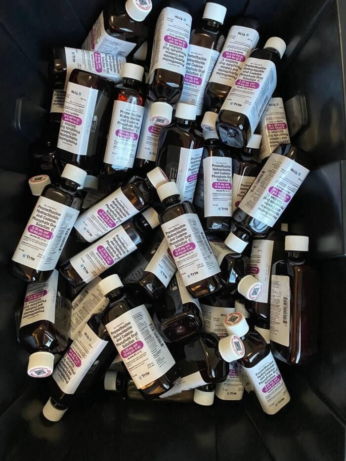 Promethazine Codeine Syrup for cough and allergy relief – prescription bottle