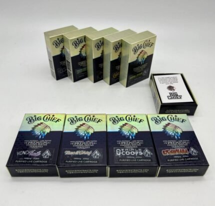 NEW Big Chief Live Resin Vape Cart 1g THC Cartridge