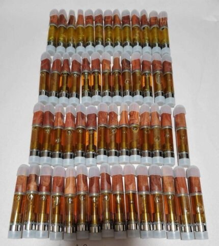 Alpha Spirit 1 g DMT vape cartridge filled with pure N,N-Dimethyltryptamine oil