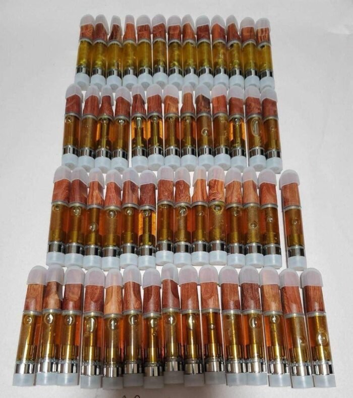 Alpha Spirit 1 g DMT vape cartridge filled with pure N,N-Dimethyltryptamine oil